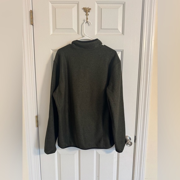 Eddie Bauer sweatshirt size large brown green Fleece Pullover - Picture 3 of 3